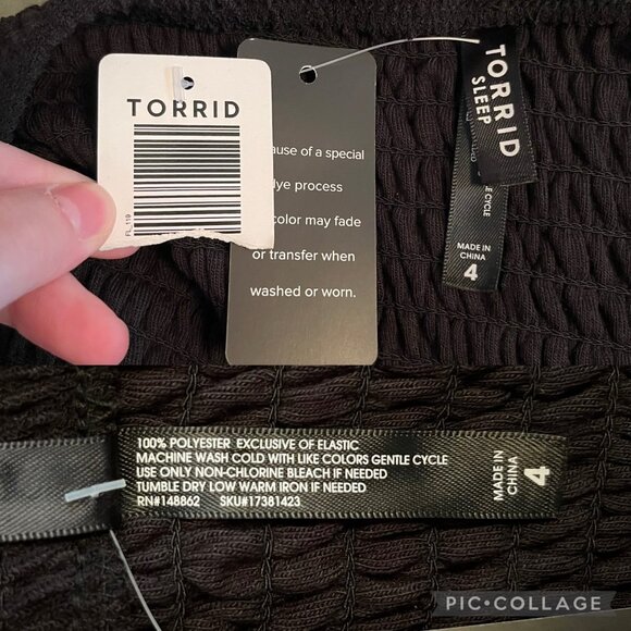 Torrid Size 4 Black Smocked Strapless Cover-Up Mini Dress - Picture 4 of 6